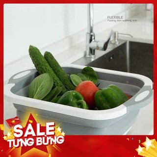 Chậu rửa kèm thớt gấp gọn thông minh