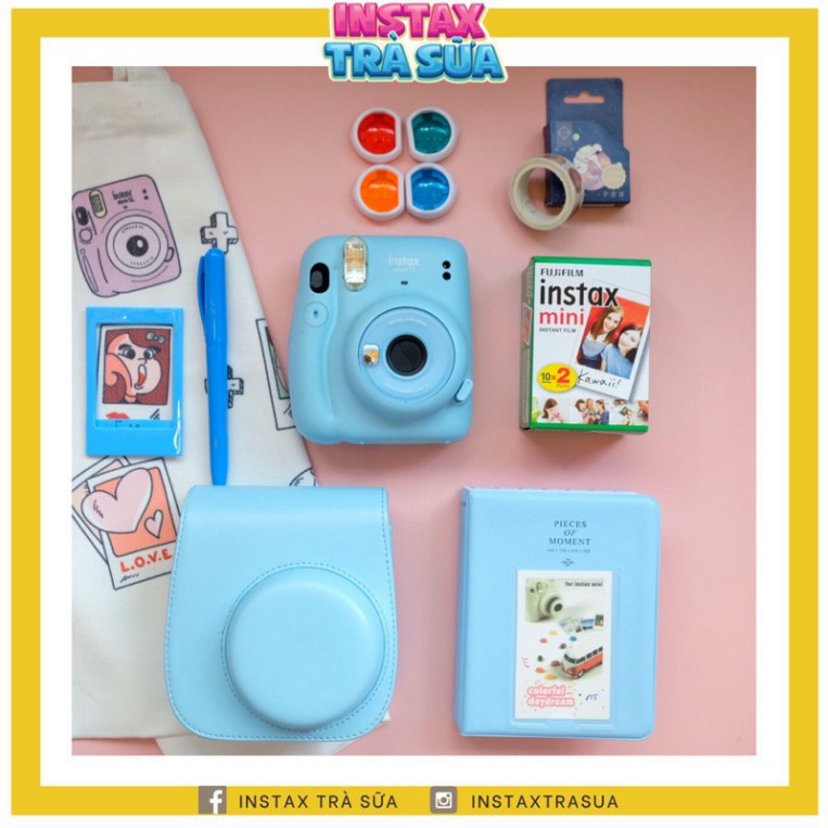 VBG PBO Combo Instax Mini 11 - BỘ MÁY và phụ kiện chụp ảnh lấy liền Fujifilm Instax Mini 11 - Bảo Hành Chính hãng 1 năm 