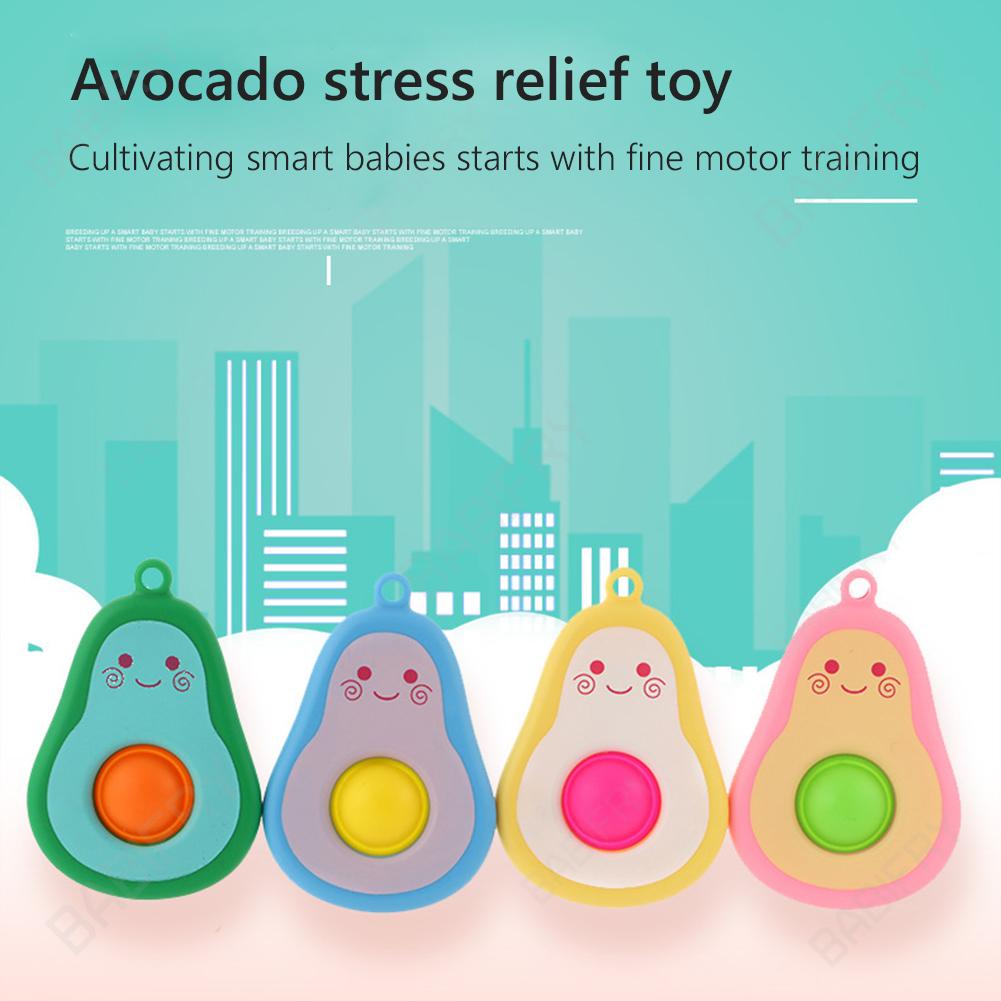 Đồ Chơi Bóp Xả Stress Hình Quả Bơ Bằng Silicone