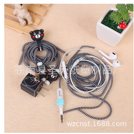 Bộ cuốn bảo vệ dây sạc & tai nghe hình thú | BigBuy360 - bigbuy360.vn