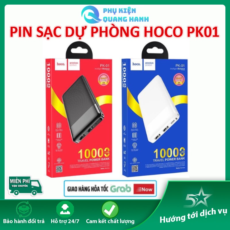 Sạc dự phòng Hoco 10.000mah, Hàng chính hãng