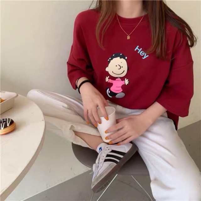 Áo thun tay lỡ form rộng - phông nam nữ cotton oversize - T shirt Hey - 2N Unisex