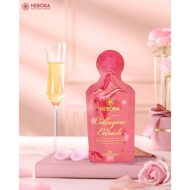 Hebora Collagen Enrich Damask Rose Water (28 gói) | Thế Giới Skin Care