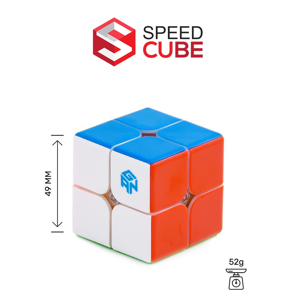 Rubik 2x2 GAN  249V2 / 249V2 M, Rubik 2x2x2 Stickerless/ Viền đen Chính hãng Gan - Shop Speed Cube