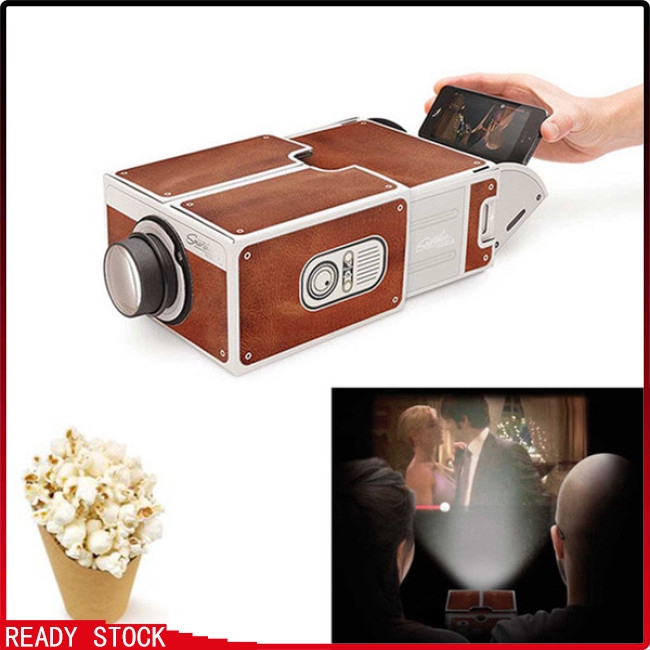 Bộ máy chiếu mini 3D DIY dùng cho điện thoại