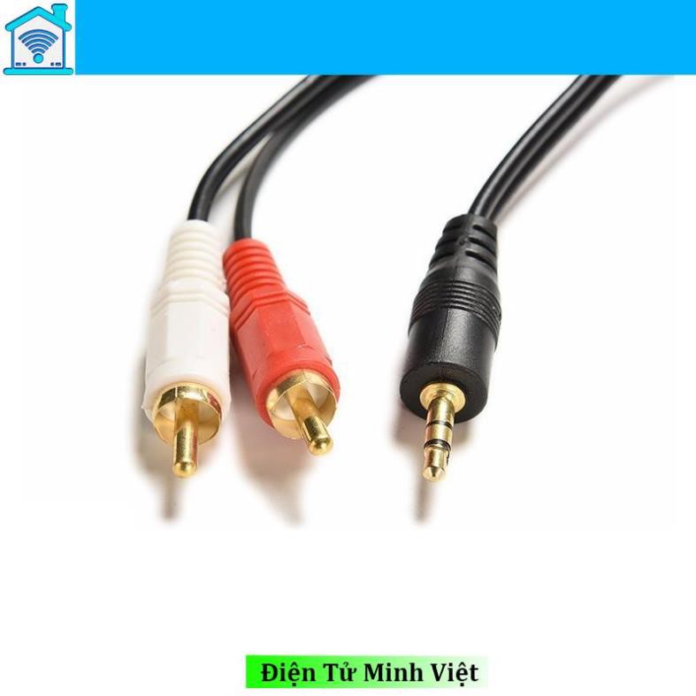 Cáp Audio 3.5 to RCA AV Audio 1.5m M/M giá rẻ