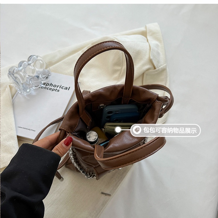 Túi Xách Bucket Thiết Kế Nhỏ Gọn Dễ Phối Đồ Thời Trang Cho Nữ