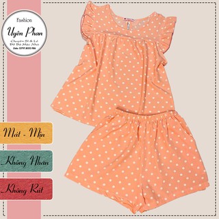 Đồ bộ đùi tay cánh tiên Lụa Hàn Châu - Do bo mac nha uyen phan fashion