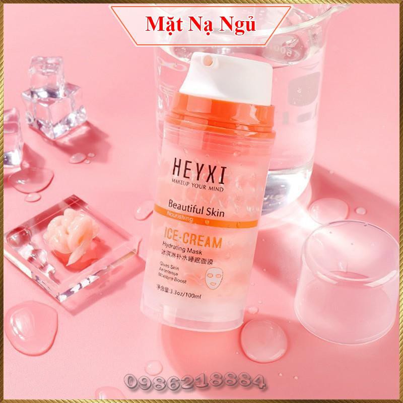 Mặt nạ ngủ Heyxi Ice Cream dưỡng ẩm căng da khi ngủ HIC1