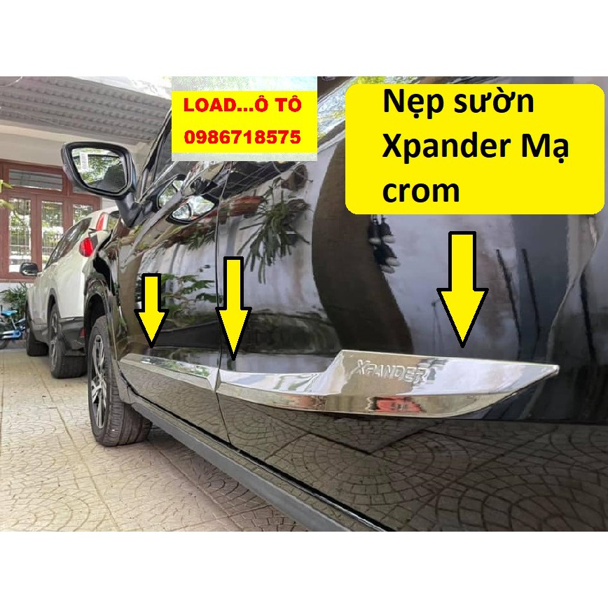 Nẹp Sườn, Ốp Nẹp Sườn Xe mitsubishi Xpander 2022-2018 Nhựa ABS Cao Cấp Nhất Thị Trường