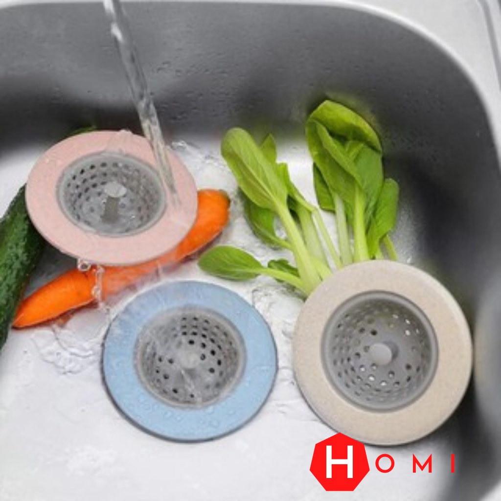 Phễu lọc rác [CHÍNH HÃNG], lọc đồ ăn thừa bồn rửa chén - Phễu lọc tóc, rác thải ống thoát nước nhà tắm toilet - Dhomi
