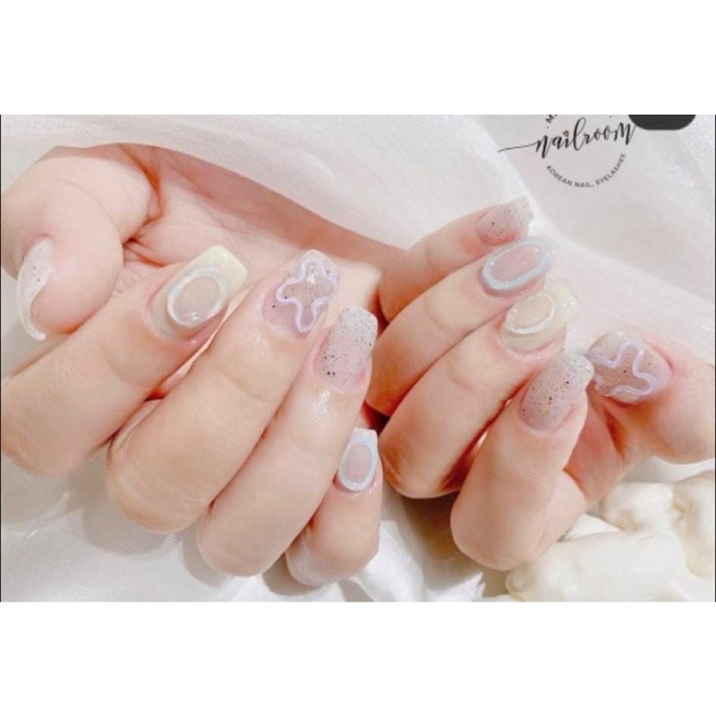 mẫu nails box tone pastel