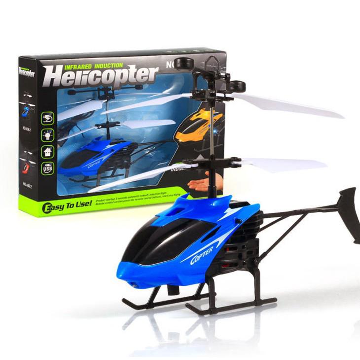 Induction small aircraft Glowing USB charging induction helicopter Flying Toy