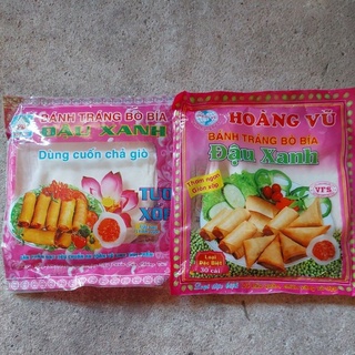 Bánh tráng bò bía đậu xanh