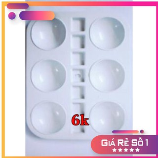 KHAY PHA MÀU CHŨ NHẬT 6 LỖ