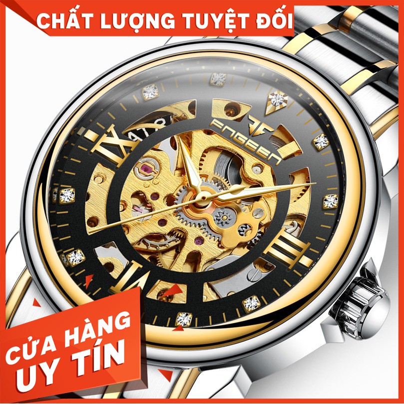 ĐỒNG HỒ CƠ NAM AUTOMATIC FNGEEN 8866 MẶT ĐÁ CAO CẤP CHÍNH HÃNG