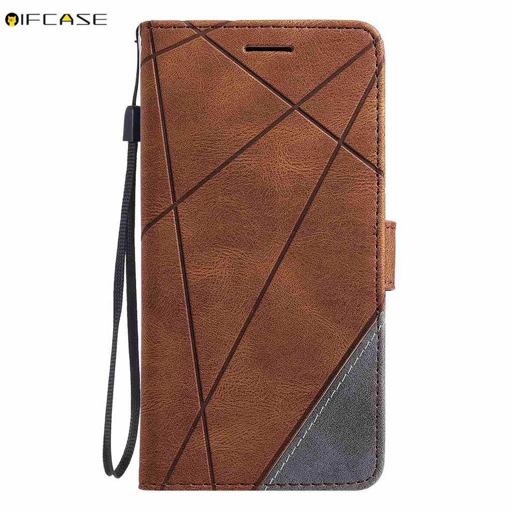 Bao Da Nắp Gập Có Ngăn Đựng Thẻ Cho Oppo A93 A55 Realme C20