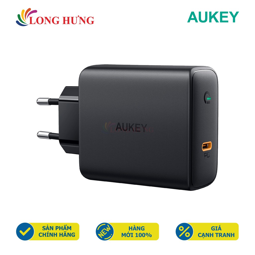 Cốc sạc Aukey 1Type-C 60W PA-D4 - Hàng chính hãng