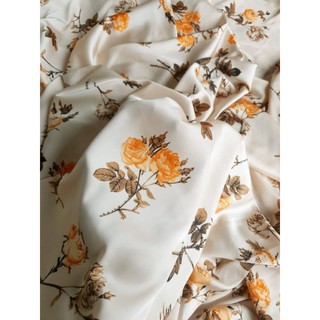 Lụa satin hoa cam