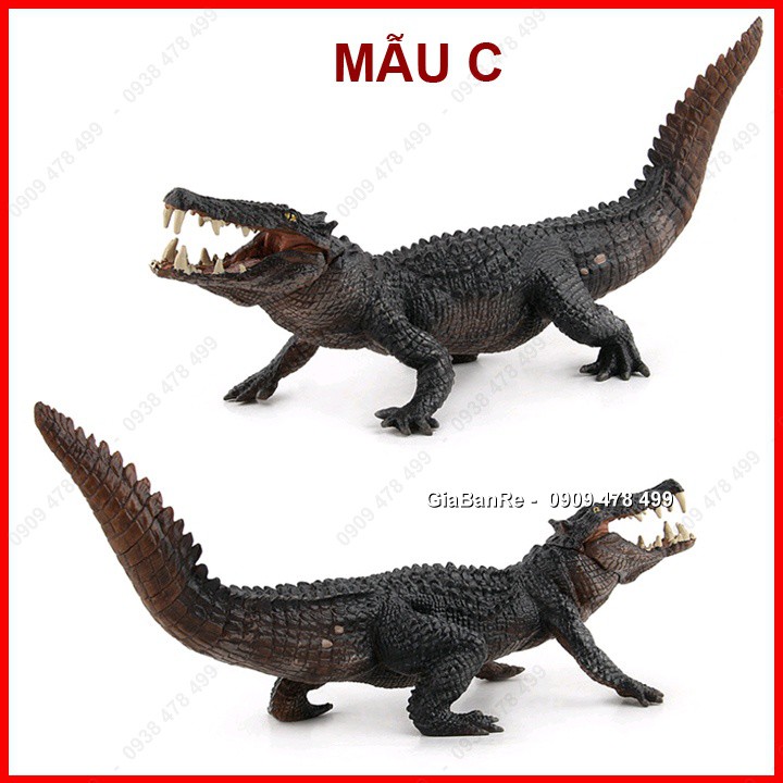 Mô Hình Động Vật Cá Sấu Size Lớn Dài 25cm - 4691