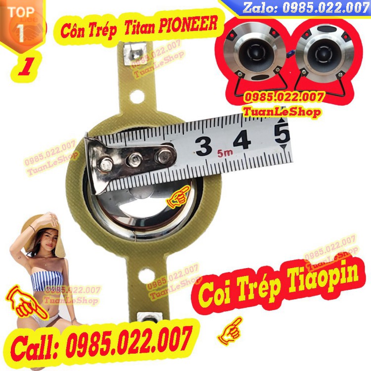 COIL LOA TREBLE 25mm Loại Sịn – Côn LOA TREP TIAOPIN, PIO NEER – COI TREP TIAOPIN – Giá 1 CÔN TRÉP