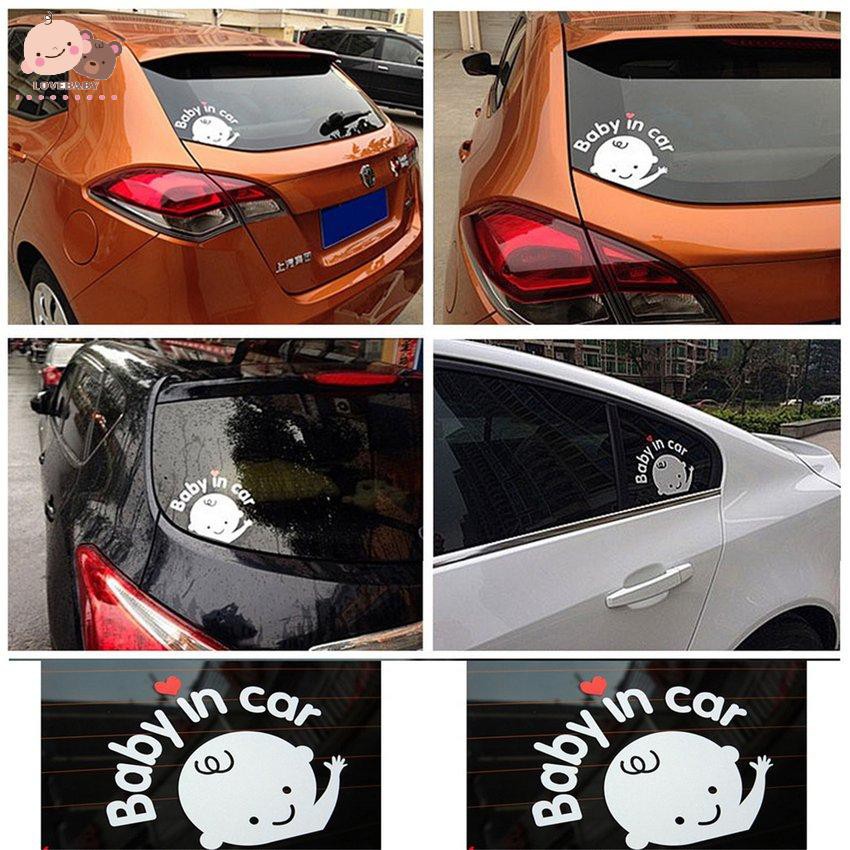 Sticker Dán Xe Hơi Chữ "Baby In Car"