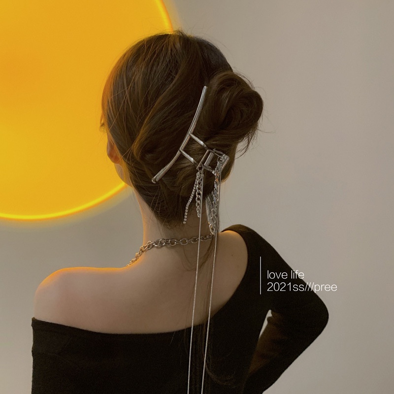 Kẹp tóc càng cua Hàn Quốc kim loại sang chảnh cho nữ