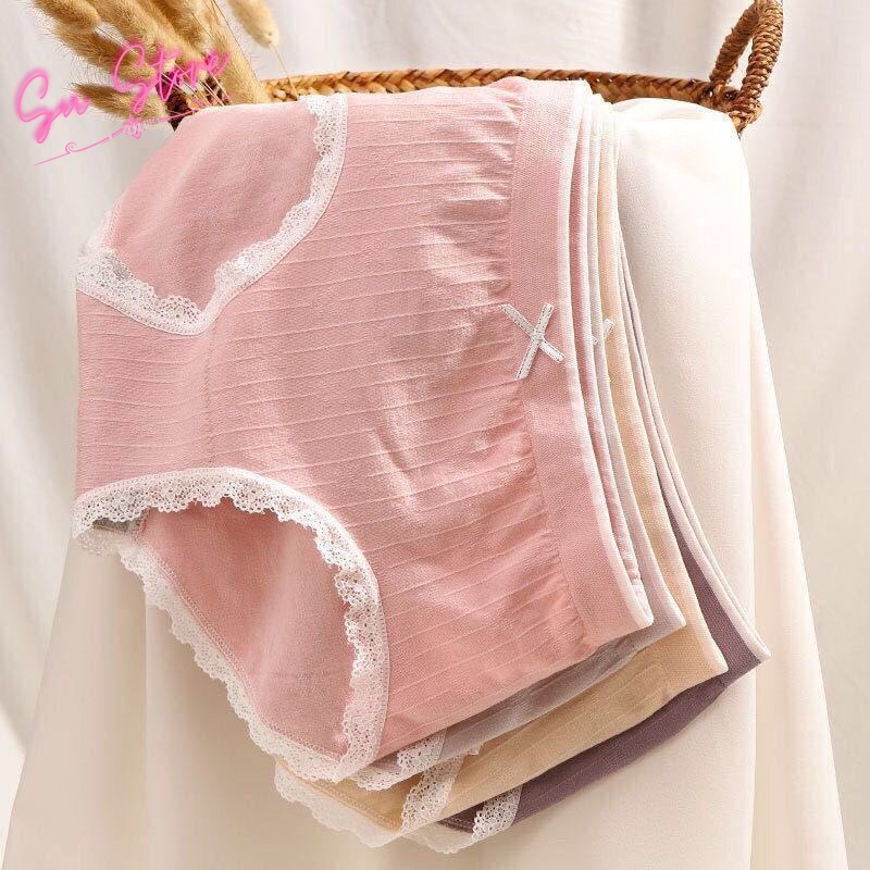 Quần Lót Nữ Cao Cấp, Quần Lót Cotton Nữ Viền Ren -  1704