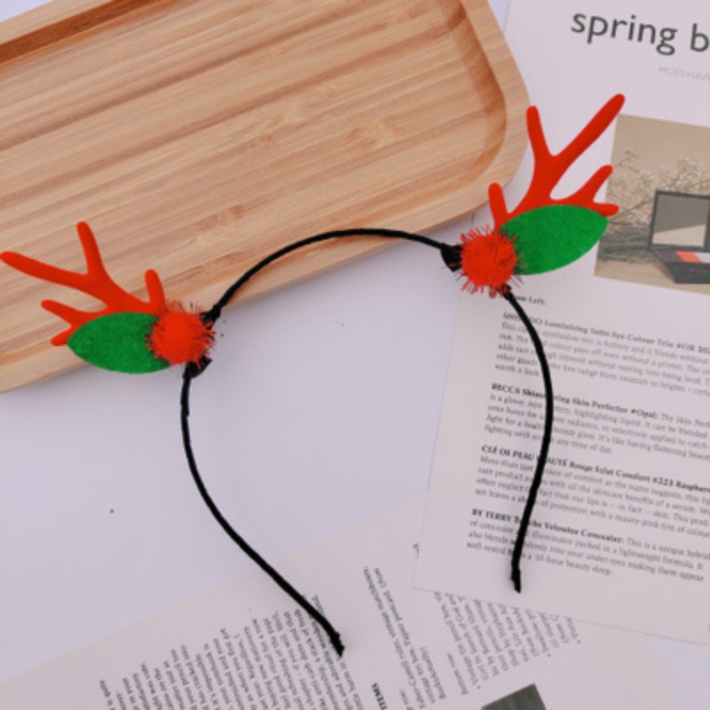Kẹp Tóc Hình Sừng Hươu Phong Cách Giáng Sinh Thời Trang