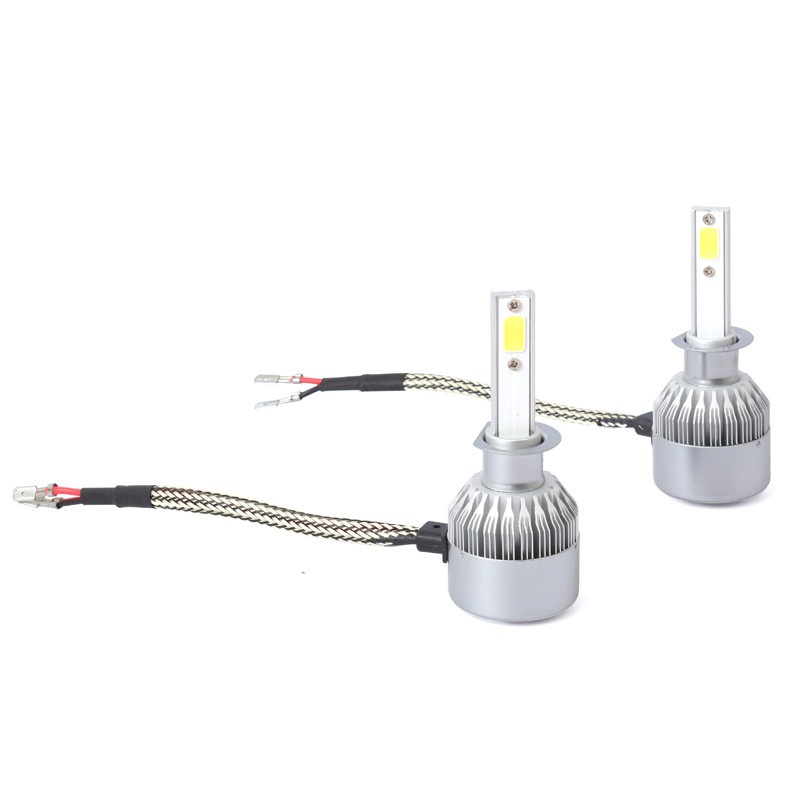 New 2pcs C6 LED Car Headlight Kit COB H1 36W 7600LM White Light Bulbs