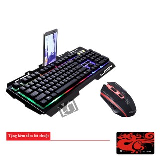 Combo Bàn Phím Giả Cơ G700 + Chuột Chuyên Game M199 + Tặng Kèm Tấm Lót Chuột