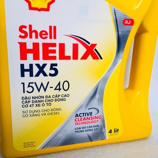 NHỚT SHELL HELIX HX5 15W-40 4 lít