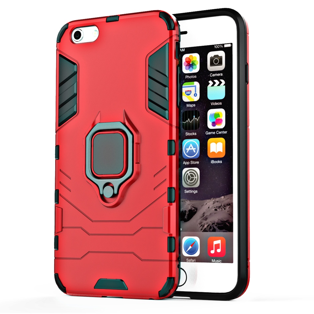 Ốp lưng Iphone 7 / 8 / Iphone SE 2020 Iron Man Iring cao cấp siêu bền giá đỡ xem phim
