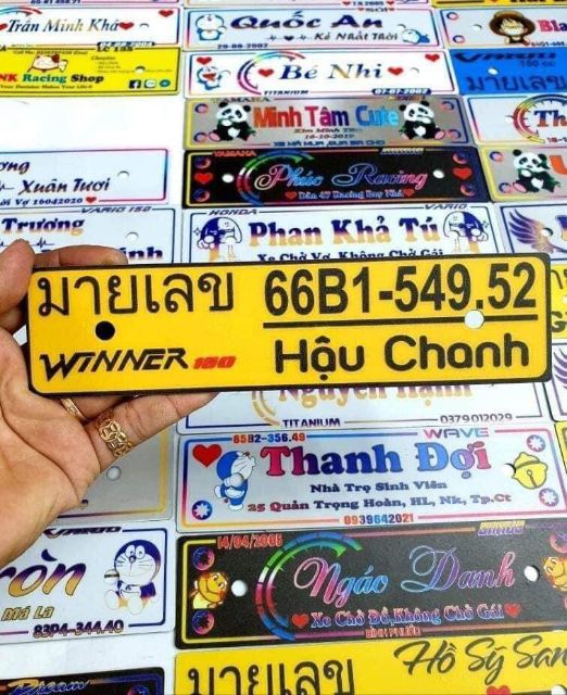 BẢN TÊN XE THEO YÊU CẦU