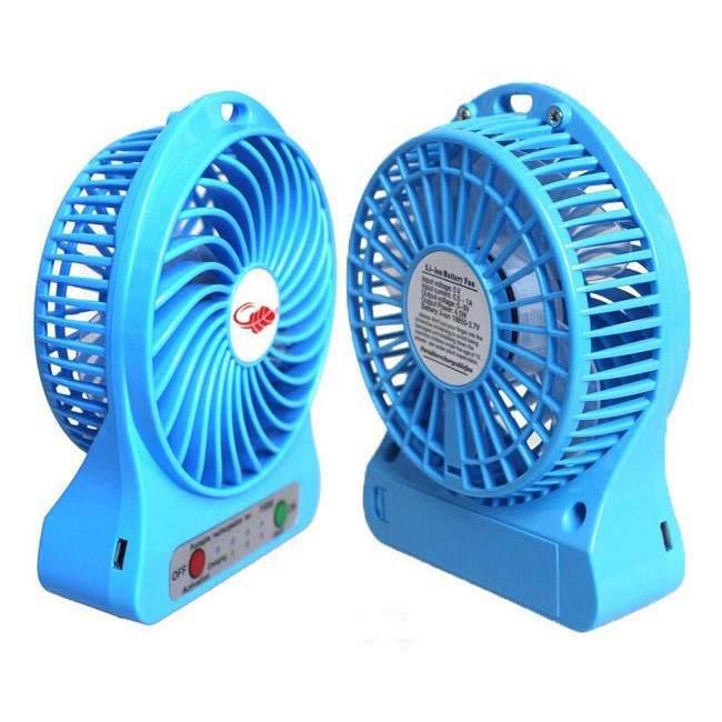 Quạt Tích Điện Mini 3 Chế Độ Pin Sạc