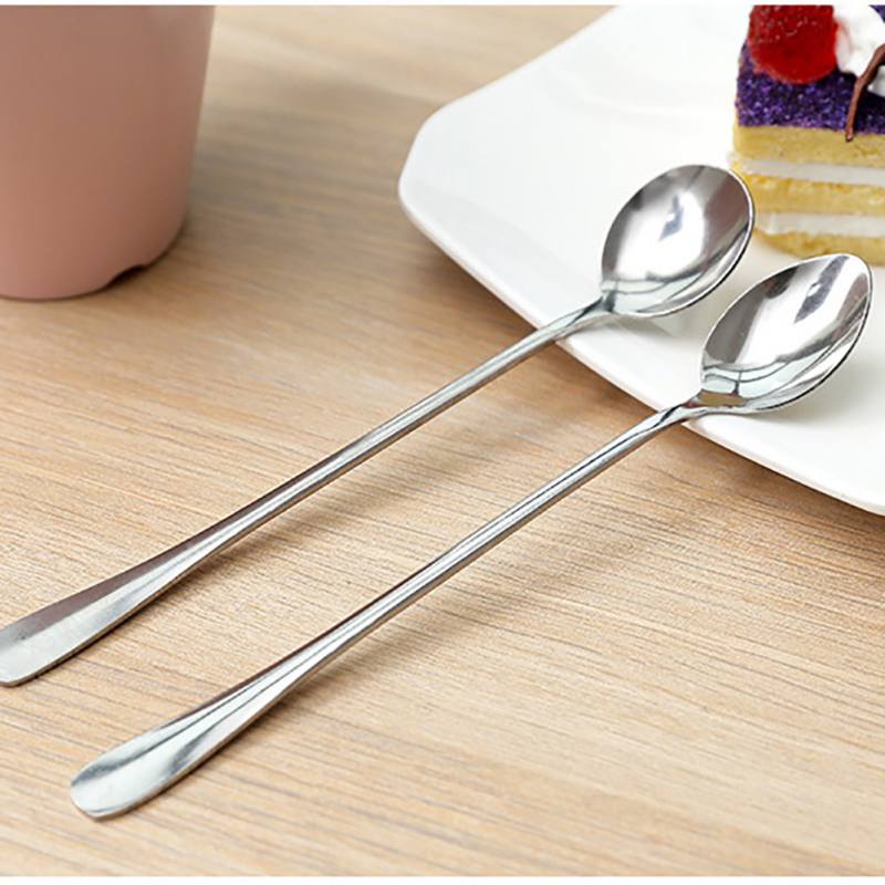 Muỗng Thép Không Gỉ Tay Cầm Dài Tiện Dụng