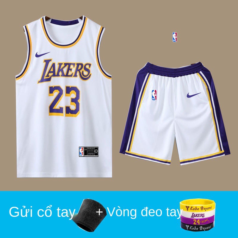 ۩▪♨Bộ đồng phục bóng rổ NBa Lakers áo đấu James số 23 tùy chỉnh Kobe 24 vest nam thoáng khí