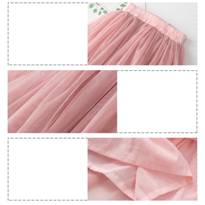 Chân váy xoè tulle cho bé gái 3-12 tuổi