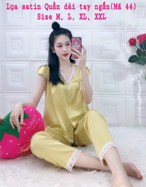 Lụa satin tay ngan tieu thu size dai 80kg | BigBuy360 - bigbuy360.vn