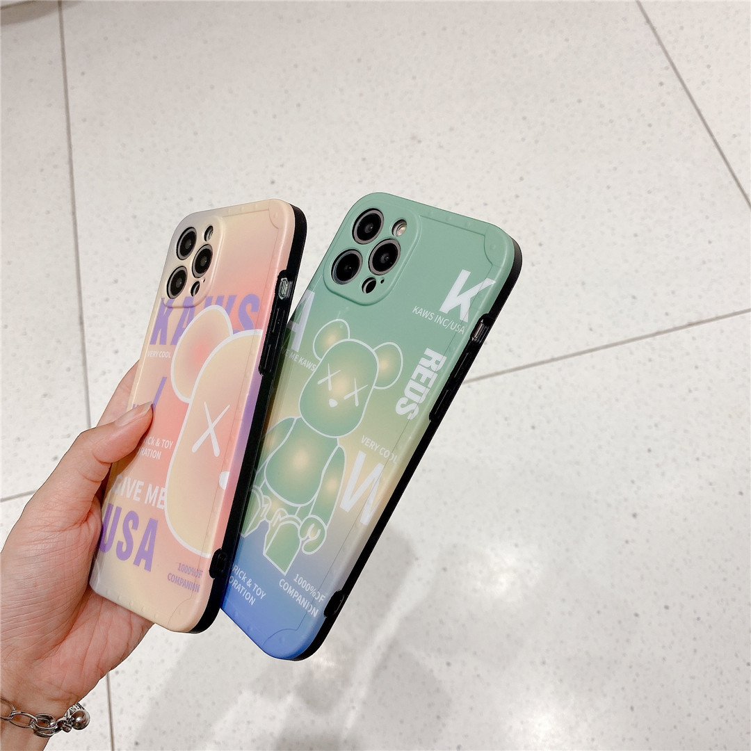 Ốp điện thoại nhựa mềm logo Bearbrick nổi tiếng cho iPhone12 mini 11 PRO MAX 7/8plus SE2020 X/XS XR XSMAX | BigBuy360 - bigbuy360.vn