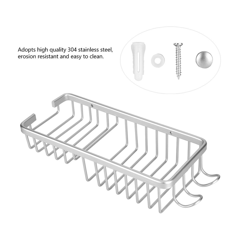 Rack Mounted Alloy Storage Aluminum Kitchen Bathroom Shelf