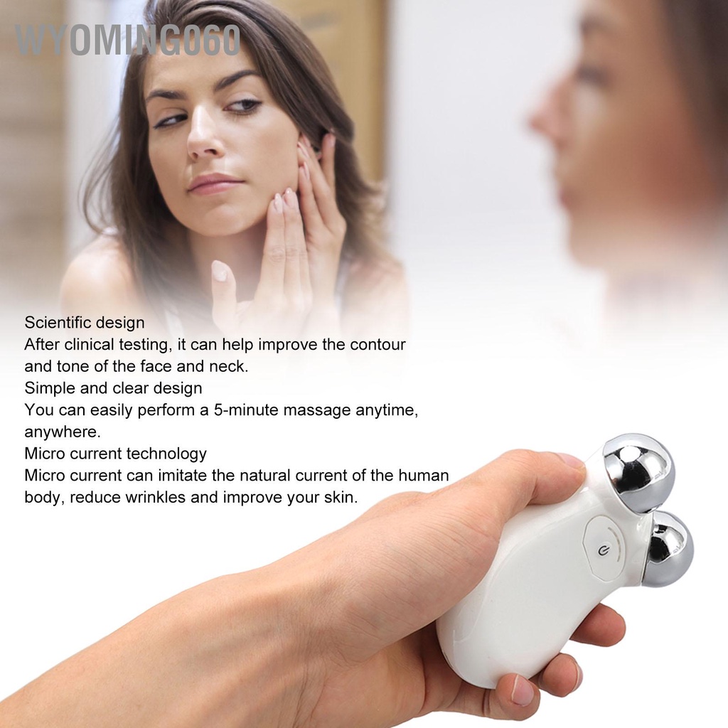 [Hàng Sẵn] Máy Điện Di Đẩy Tinh Chất Massage Nâng Cơ Mặt, Máy Tẩy Trang Máy Nâng Cơ Mini Chăm Sóc Da Mặt【Wyoming060】