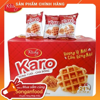 Thùng 48 Gói Bánh Trứng Tươi Chà Bông Karo Richy (26gr/Gói)