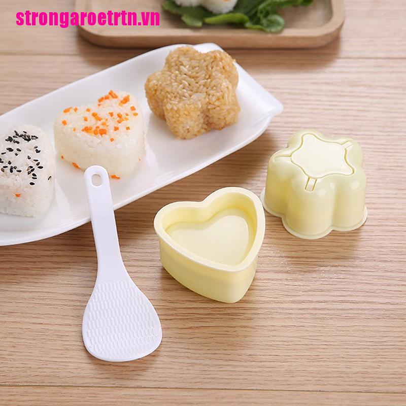 1 set 3 Khuôn Làm sushi Hình Tam Giác