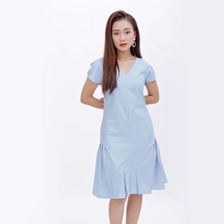 Đầm Suông Thời Trang Eden Cổ Tim Đuôi Cá - D372
