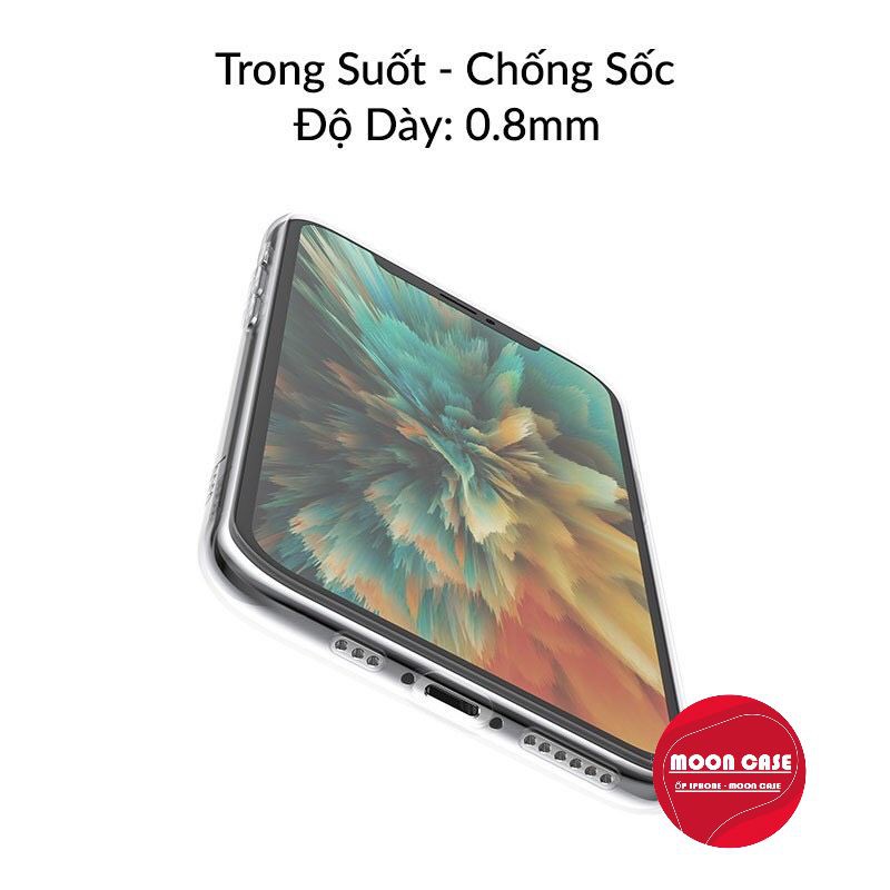 Ốp lưng trong suốt hạn chế ố vàng cho iphone 6/6plus/6s/6splus/7/7plus/8/8plus/x/xr/xs/11/12/13/pro/max/plus/promax