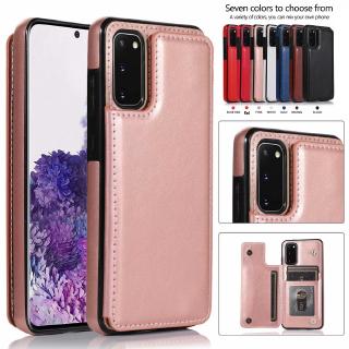 Ốp Samsung S20 S20plus A51 A71 Luxury Leather Wallet Case For Samsung Galaxy S20 Plus S20 Ultra Note 10 Pro Note 10  Plus Strap Cards Slot Stand Holder Soft Phone Cover