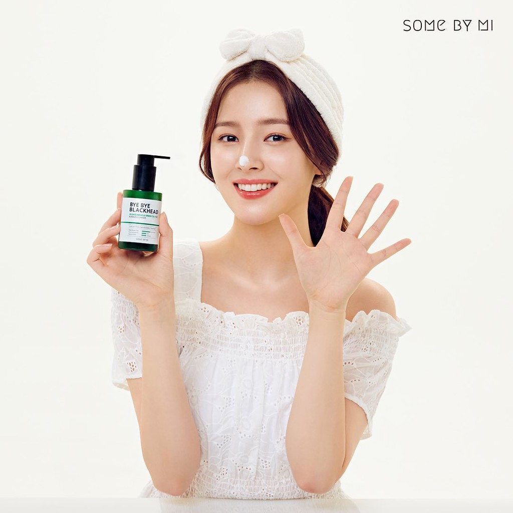 Sữa Rửa Mặt Sủi Bọt Loại Bỏ Mụn Đầu Đen Some By Mi Bye Bye Blackhead 30 Days Miracle Green Tea Tox Bubble Cleanser 120g