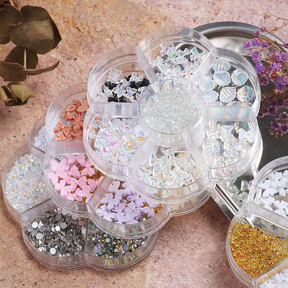 Hạt Cườm 3D Hình Trái Cây / Nơ / Hoa Cực Quang Trang Trí Móng Nghệ Thuật DYRUIDOJ|Phụ Kiện Làm Móng Nghệ Thuật