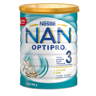 Sữa bột nestle nan optipro số 3 hộp thiếc 900g
